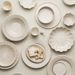 Oyster sk&aring;l 18x16 cm, sand, Mateus