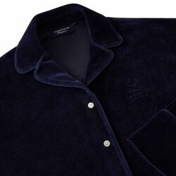 Caroline Velour Pyjamassett, blue, Lexington