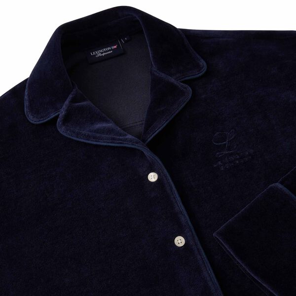 Caroline Velour Pyjamassett, blue, Lexington