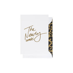 The Newlyweds kort, hvit/gull, CARDSOME