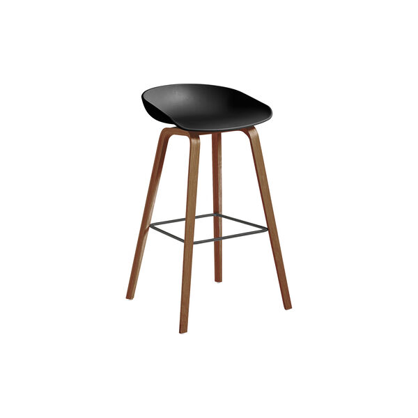 AAS 32 barstol h&oslash;y, black, HAY