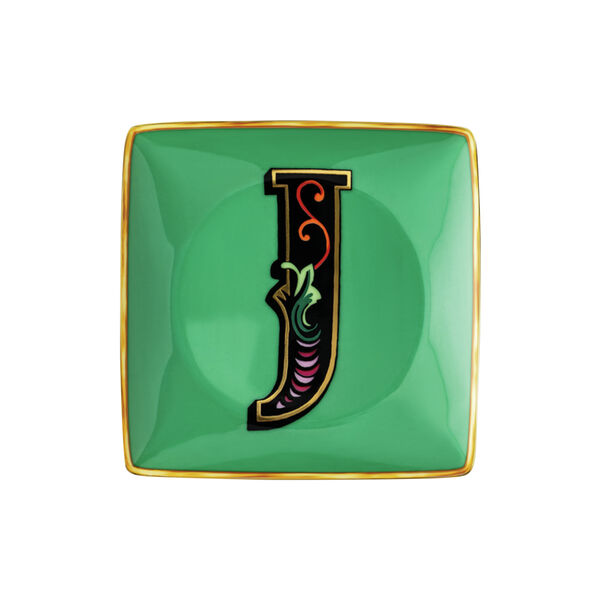 Versace Alphabet tallerken J, Rosenthal x Versace