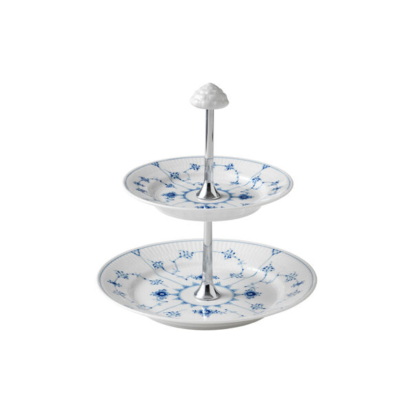 Musselmalt Riflet etasjefat, Royal Copenhagen