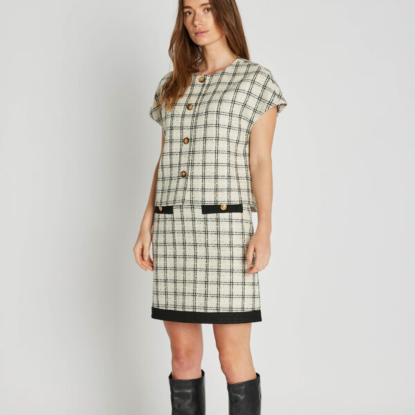 Marmonti skirt, black/off white, PBO