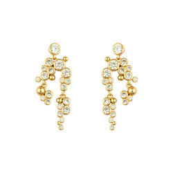 LOST EMBER EARRINGS, gullbelagte/lysegule, House of Vincent