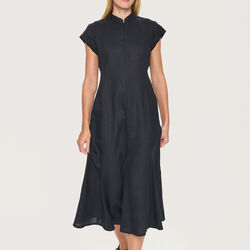 Airy linen kjole, black, BITTE KAI RAND