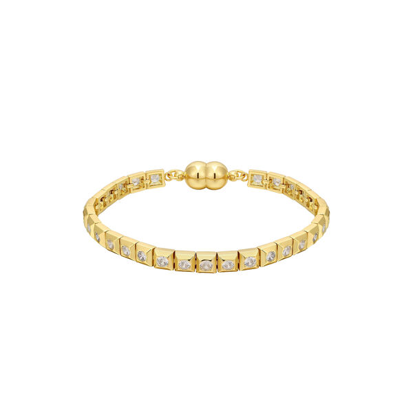 Pyramid Stud Tennis armb&aring;nd, gull, Luv Aj