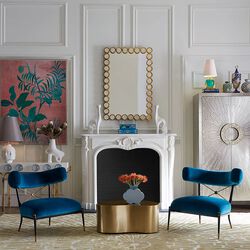 Rider Klismos lenestol, rialto peacock, Jonathan Adler