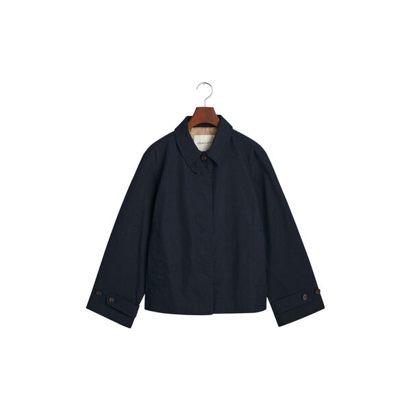 Short Cotton Car Coat, evening blue, Gant