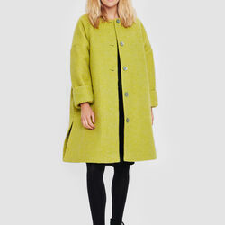 Changeant Wool Mix Coat, lemongrass changeant, BITTE KAI RAND
