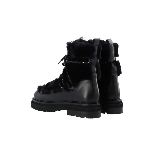 Sandra Snowboot - Leather/PES, black, L&Auml;ST