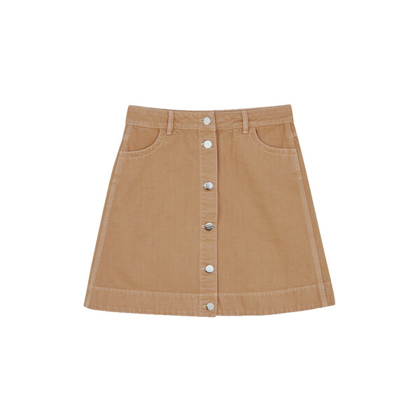 Soil Denim Ria Skirt, tiger's eye, Mads N&oslash;rgaard