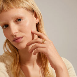 BRENDA resirkulert ring, gold, Pilgrim