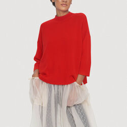 Cloud cashmere bluse, lava, BITTE KAI RAND