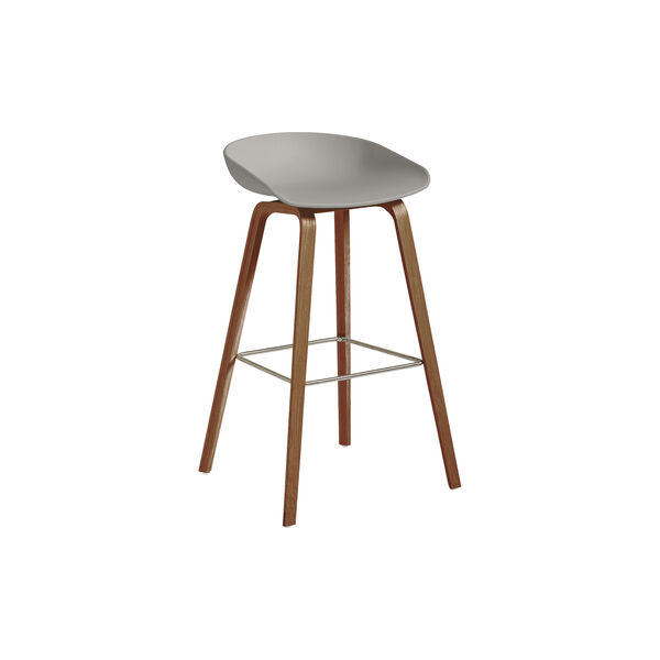AAS 32 barstol h&oslash;y, grey, HAY