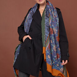 POETRY skjerf , bl&aring;/rosa, Bella Ballou