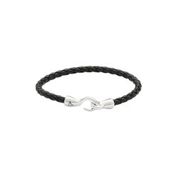 Single Bolo Leather armb&aring;nd, black, Alexander Lynggaard CPH