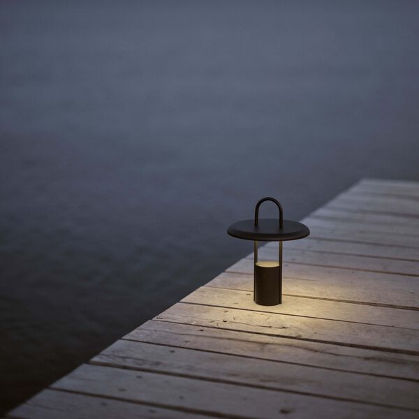 Pier portable LED lampe H 25, svart, Stelton