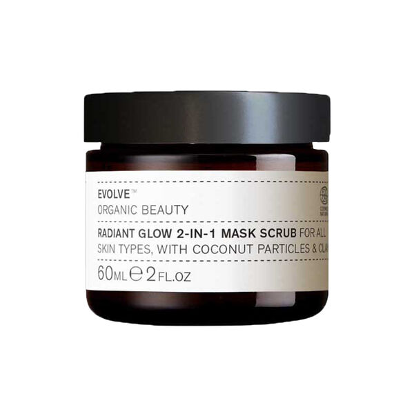 Radiant Glow 2-in-1 Mask Scrub, Evolve Organic Beauty