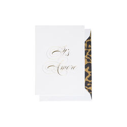 It's Amore kort, hvit/gull, CARDSOME