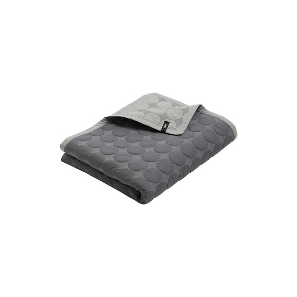 Mega Dot sengeteppe, m&oslash;rkegr&aring;, HAY