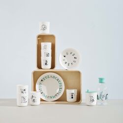 Moomin ABC tallerken &Oslash; 20 cm, moomin turqouise, RIG-TIG