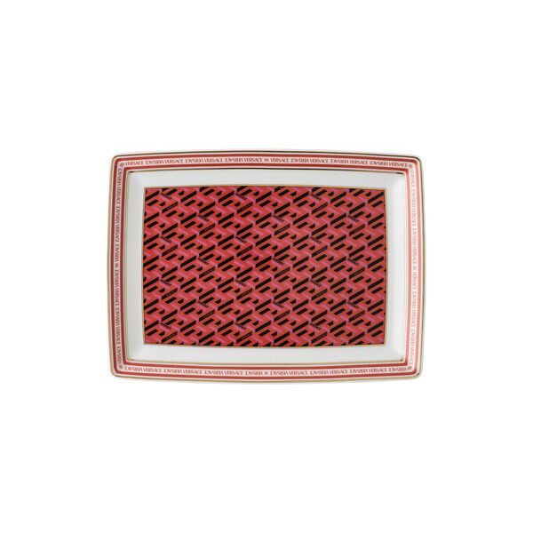 Platter 18 cm, signature red, Rosenthal x Versace