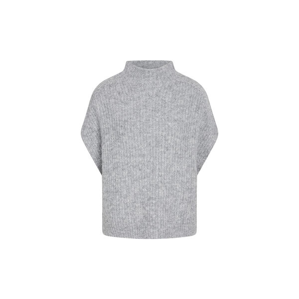 BuckeyeBBHira strikkvest, gr&aring; melange, Bruuns Bazaar