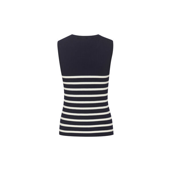 ZekeMW Knit Top, navy w. off white stripe, My Essential Wardrobe