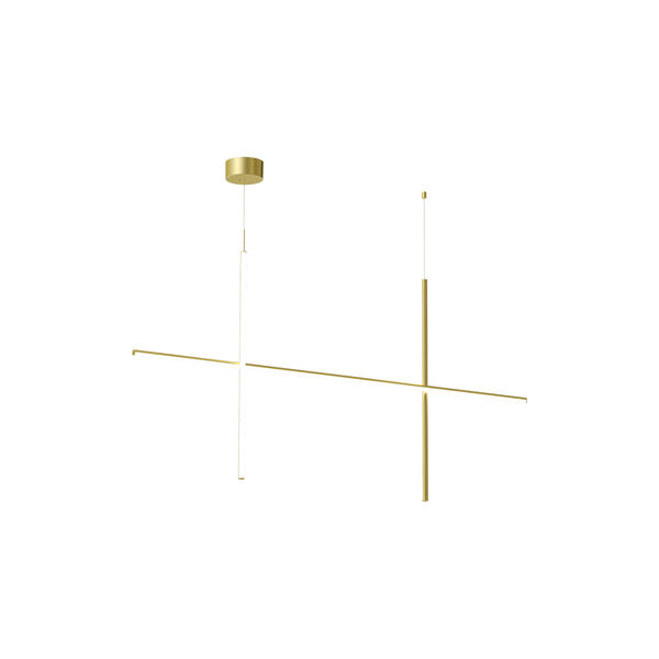 Coordinates Suspension 2 taklampe, anodized champagne, Flos
