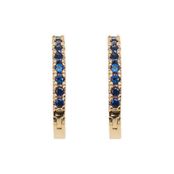 Emilia hoops, gold/navy, Emilia by Bon Dep