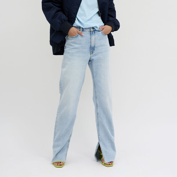 DaisyMW 139 High Straight Slit, light blue retro wash, My Essential Wardrobe
