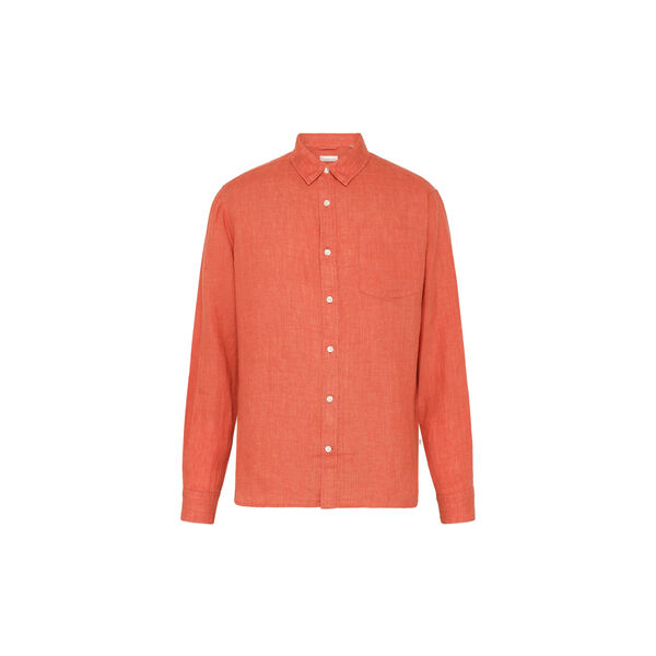 Regular linen shirt GOTS/Vegan, langoustino, KnowledgeCotton Apparel 