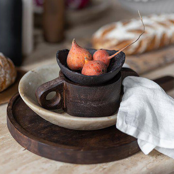 Mica sk&aring;l, brown, Jakobsdals