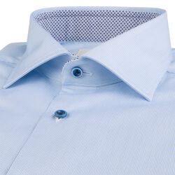 Fitted Body C75 RM cuff Contrast, light blue stripe, Stenstr&ouml;ms