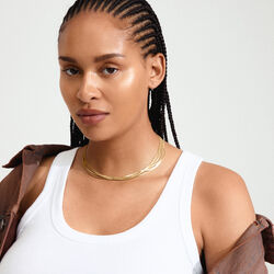 KIRA halskjede, gullbelagt, Pilgrim