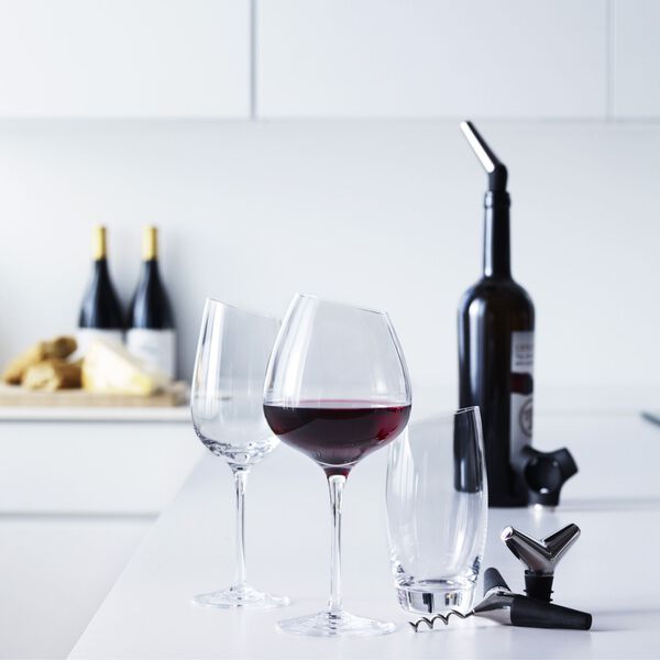 Burgund r&oslash;dvinsglass, 2 stk, Eva Solo