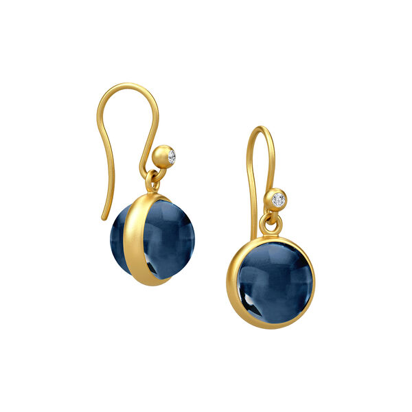 Prime &oslash;reringer, gold/sapphire blue, Julie Sandlau