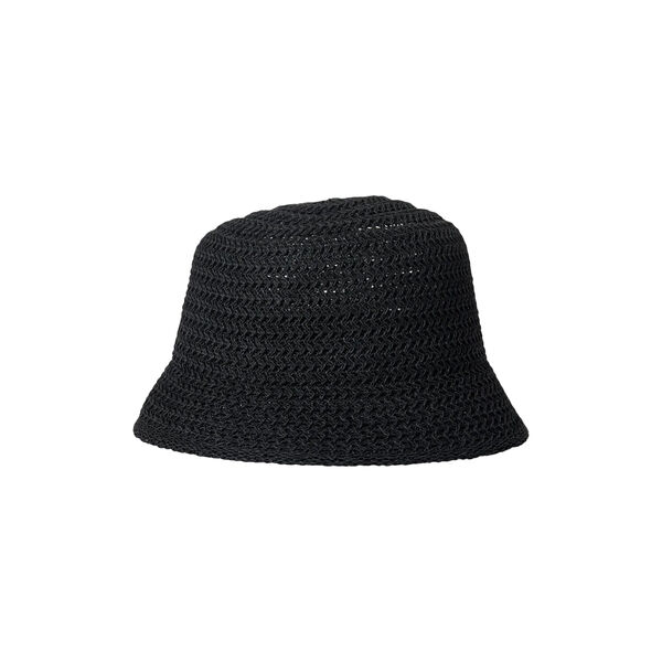 SANDIE Raffia Hat, black, Bella Ballou