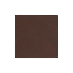 Square glassbrikke, nupo dark brown, LIND DNA