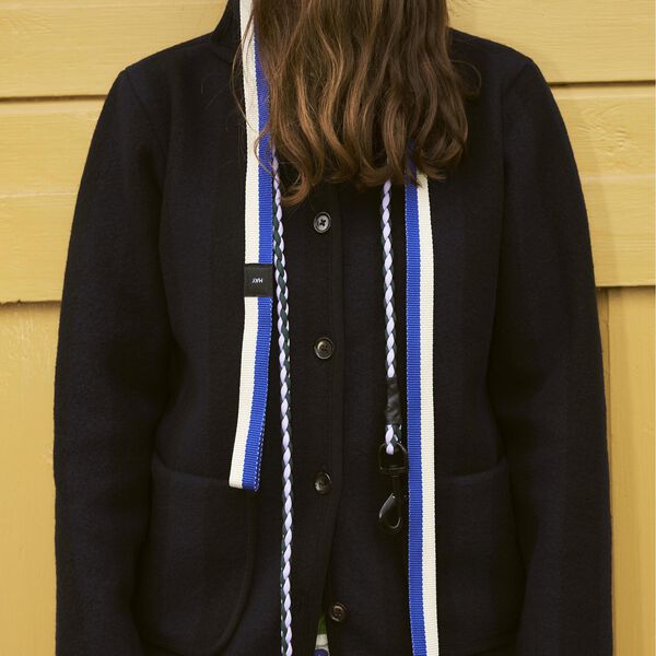HAY Hundeb&aring;nd, blue/off-white, HAY