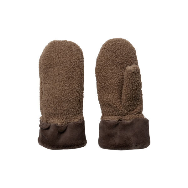 NUBERNIE TEDDY MITTENS, sesame, N&Uuml;MPH