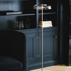 Blossi Floor Lamp, nordic gold/clear, Nuura
