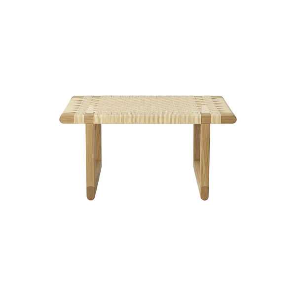 BM0488S Table Bench, oiled oak/rattan, Carl Hansen & S&oslash;n
