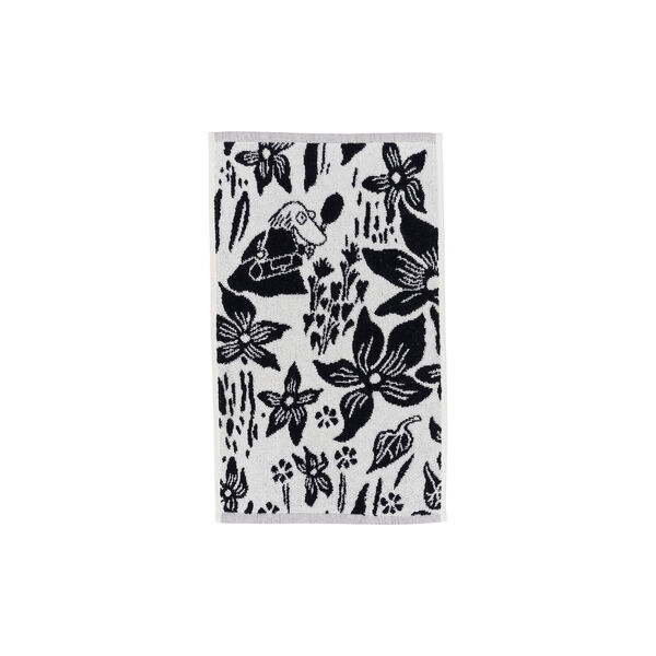 Lilje h&aring;ndkle, sort/hvit, Moomin Arabia