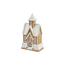 Pepperkakehus med LED, brun, Enzo de Gasperi