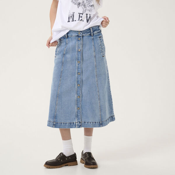 DangoMW 144 skj&oslash;rt, lysebl&aring; retrovask, My Essential Wardrobe