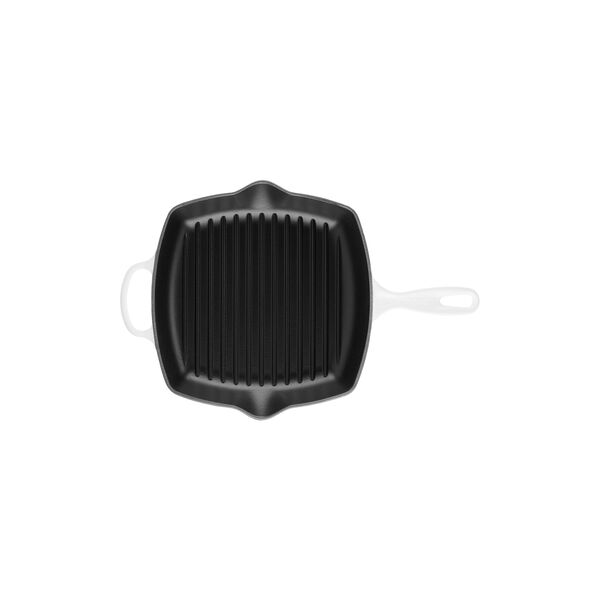 Signature kvadratisk grillpanne 26 cm, white, Le Creuset