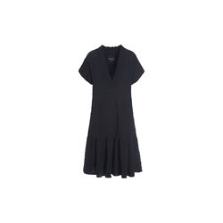 Crinckle Check Flounce Dress, black, BITTE KAI RAND