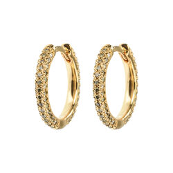 Emilia medium stone hoops, Emilia by Bon Dep